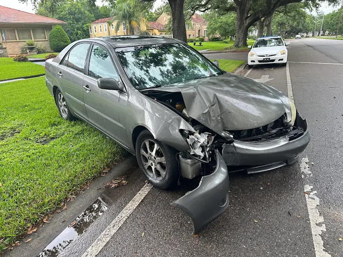 crashed car