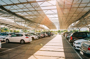 Cars Parked in Covered Parking